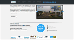 Desktop Screenshot of neda-holding.com