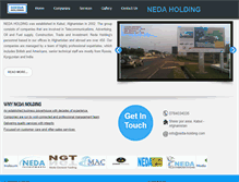 Tablet Screenshot of neda-holding.com